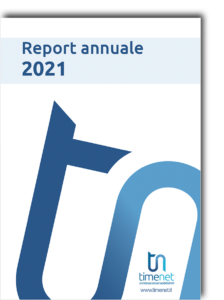 Copertina bilancio finanziario 2021 di timenet spa