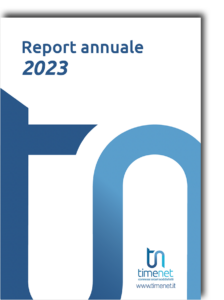 Copertina bilancio finanziario 2023 di timenet spa