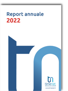 Copertina bilancio finanziario 2022 di timenet spa